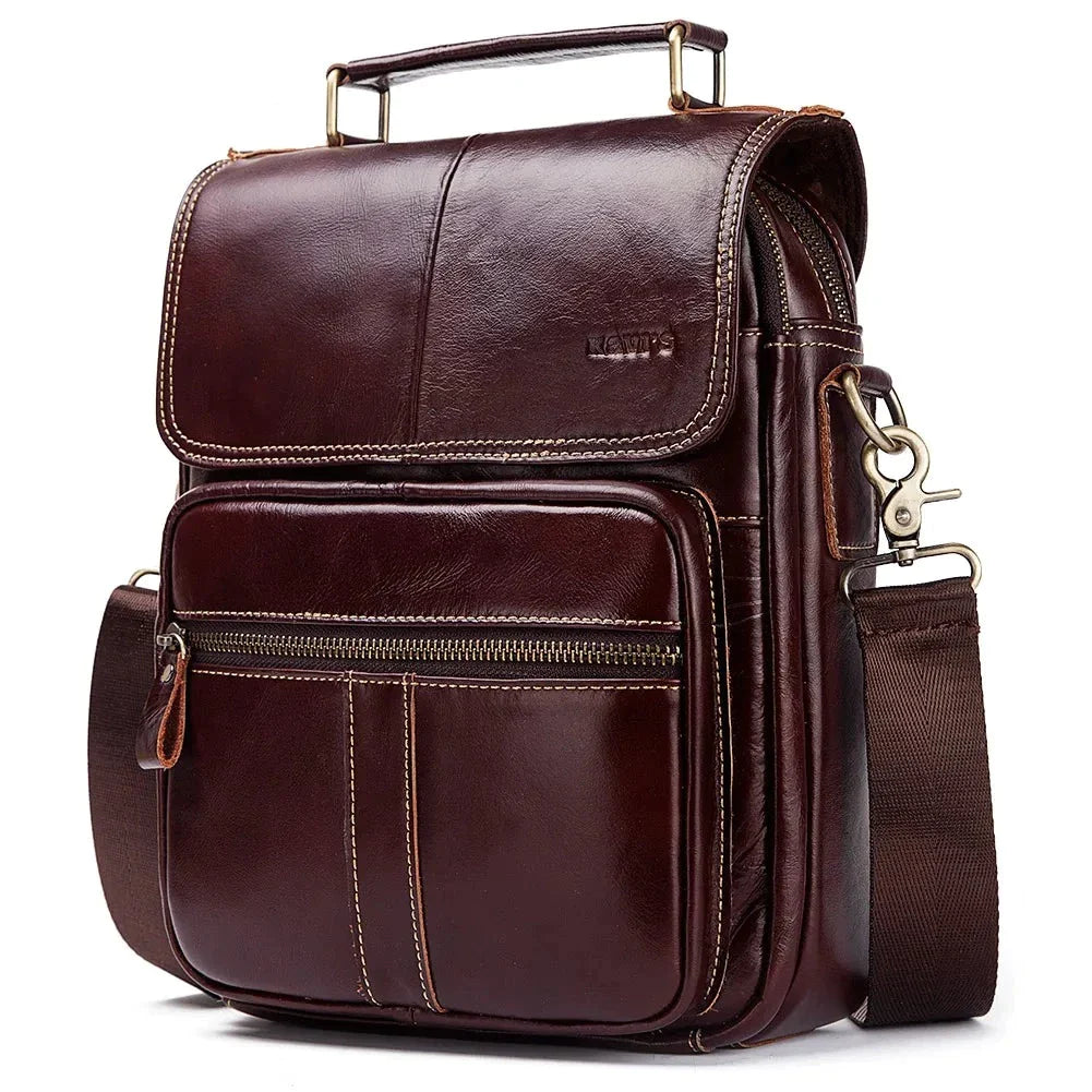 Bolsa Masculina De Couro Legítimo - Kevin