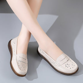 Mocassim De Couro legítimo Feminino Anatômico- Polyanna