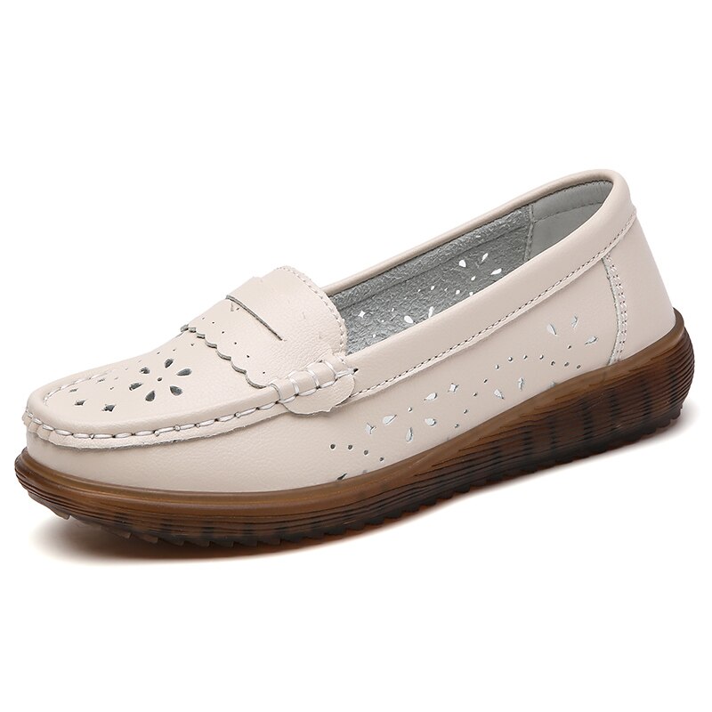 Mocassim De Couro legítimo Feminino Anatômico- Polyanna