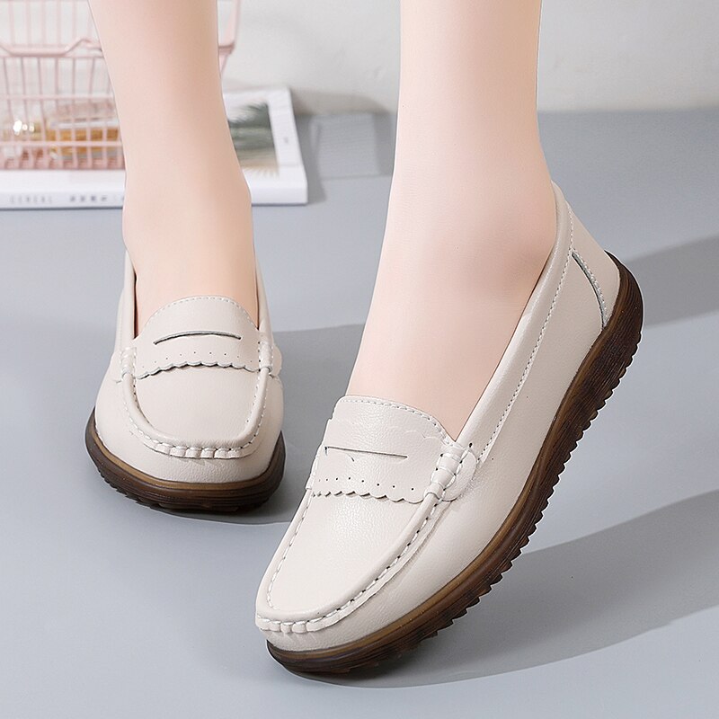 Mocassim De Couro legítimo Feminino Anatômico- Polyanna
