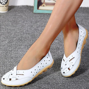 Mocassim de Couro Legítimo Feminino Casual - Milla