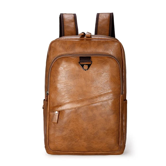 Mochila Masculina De Couro Legítimo - Survival
