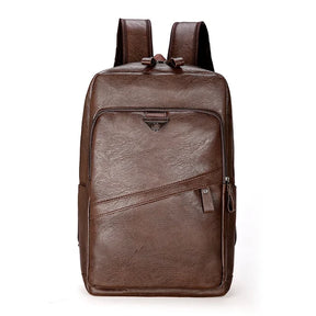Mochila Masculina De Couro Legítimo - Survival