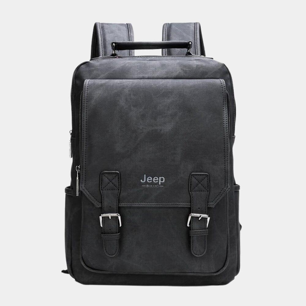 Mochila Masculina De Couro Legítimo Jepp - Traveling Backpack