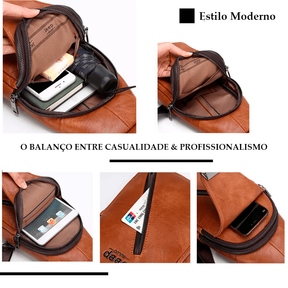Bolsa Masculina De Couro Legítimo - Magno