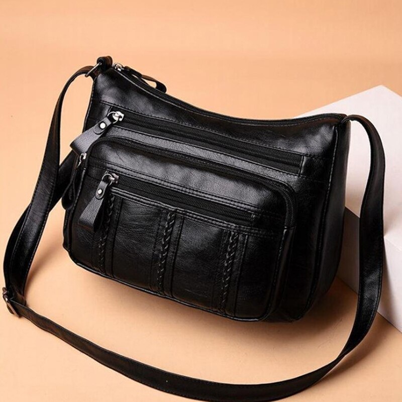 Bolsa Feminina Transversal em Couro Legítimo - Ashley