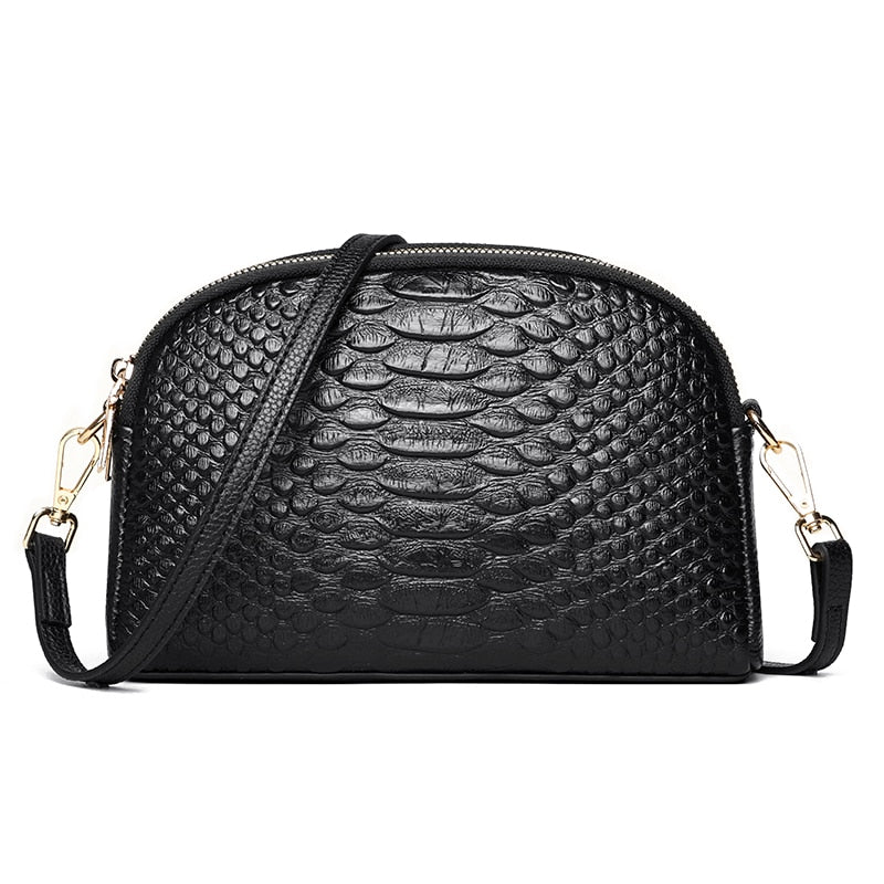 Bolsa de Couro Legítimo Feminina Transversal Pequena - Valve