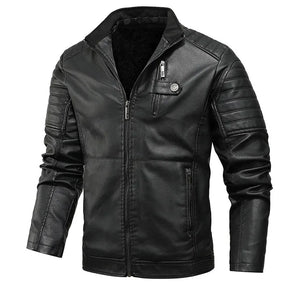 Jaqueta Masculina de Inverno em Couro Legítimo - Glacial