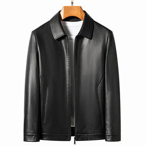 Jaqueta Masculina de Inverno em Couro Legítimo - Everest