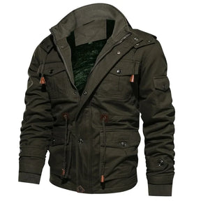 Jaqueta Masculina de Inverno em Couro Legítimo - Glacier