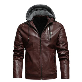 Jaqueta Masculina de Inverno em Couro Legítimo - Icebound
