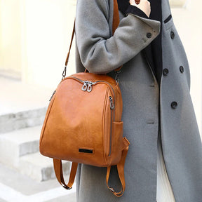 Mochila Feminina de Couro Legítimo - Jully