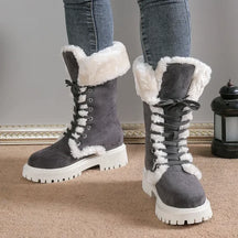 Bota Feminina de Inverno em Couro Legítimo - Invernal