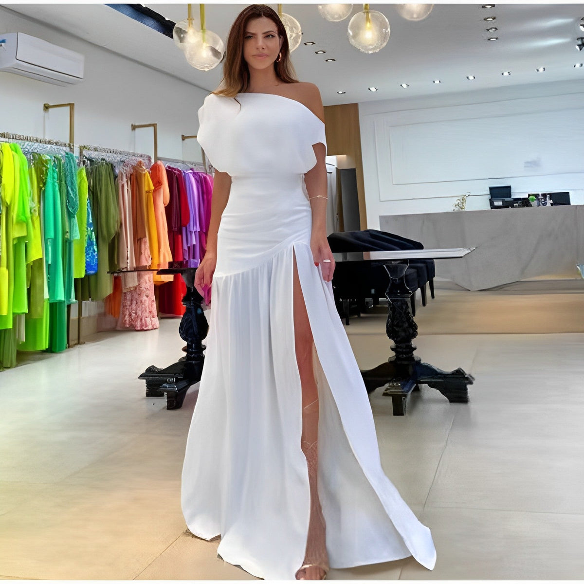 Vestido Royal - Elegante Sofisticado Primavera Verão 1