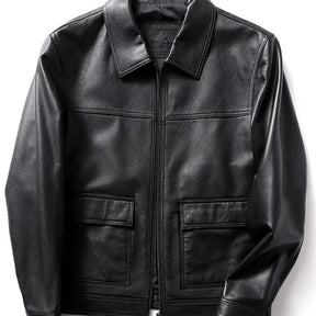 Jaqueta Masculina de Inverno em Couro Legítimo - Artic