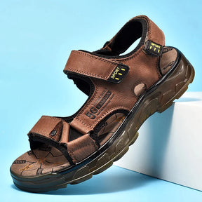 Sandália Masculina em Couro Legítimo - Trattes