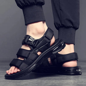 Sandália Masculina em Couro Legítimo - Gladiador