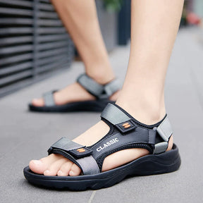 Sandália Masculina em Couro Legítimo - Dump