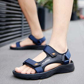 Sandália Masculina em Couro Legítimo - Dump