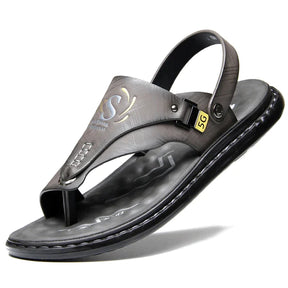 Sandália Masculina em Couro Legítimo - Wise