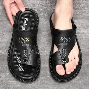Sandália Masculina em Couro Legítimo - Wise