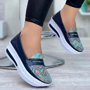 Mocassim De Couro Legítimo Feminino Plataforma - Lolla