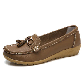 Mocassim de Couro Legítimo Feminino Casual - Yummy