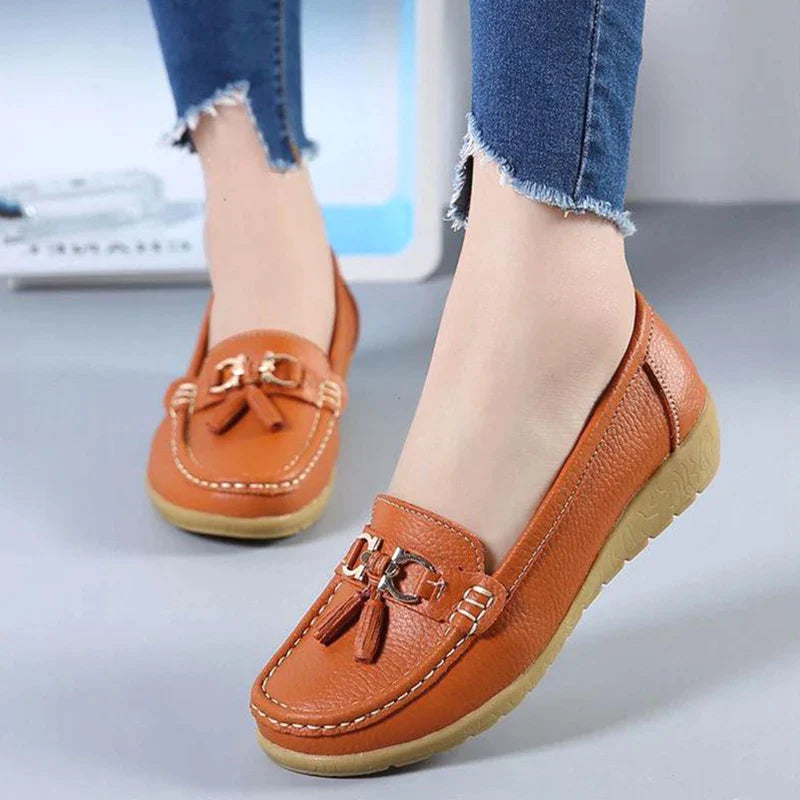 Mocassim de Couro Legítimo Feminino Casual - Yummy