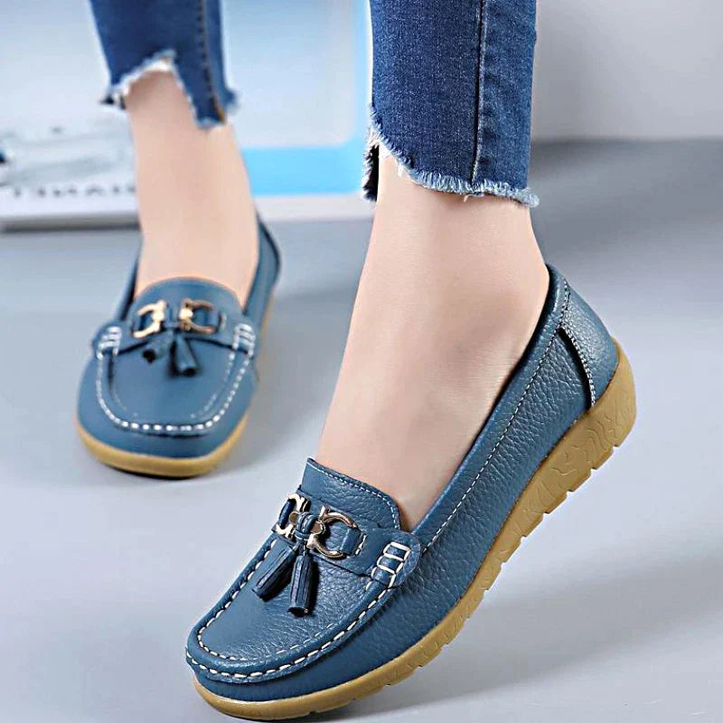 Mocassim de Couro Legítimo Feminino Casual - Yummy