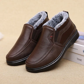 Bota Masculina de Inverno em Couro Legítimo - Estilo Social