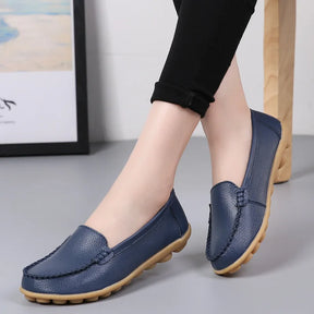 Mocassim de Couro Legítimo Feminino Casual - Bonita