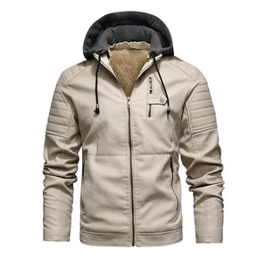 Jaqueta Masculina de Inverno em Couro Legítimo - Icebound