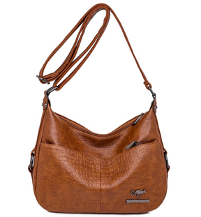 Bolsa De Couro Legítimo Feminina Crossbody  - Virtua