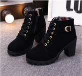 Botas Femininas em Couro Legítimo - Punk Leather