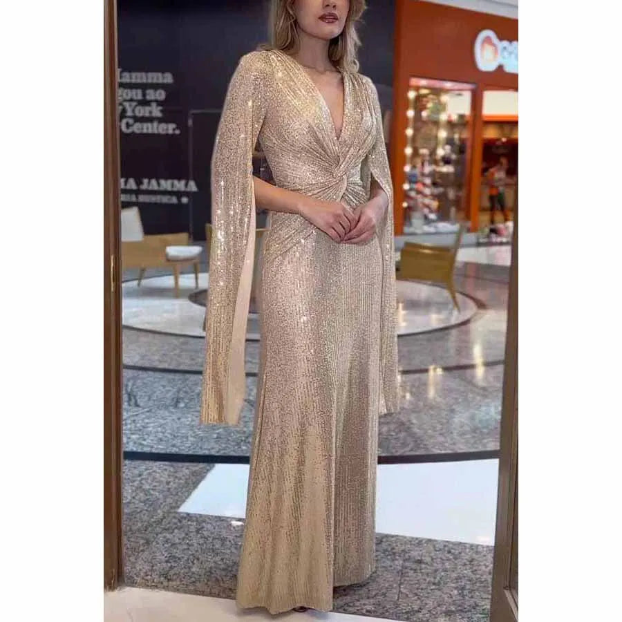 Vestido Feminino de Luxo Para Festa - Romena