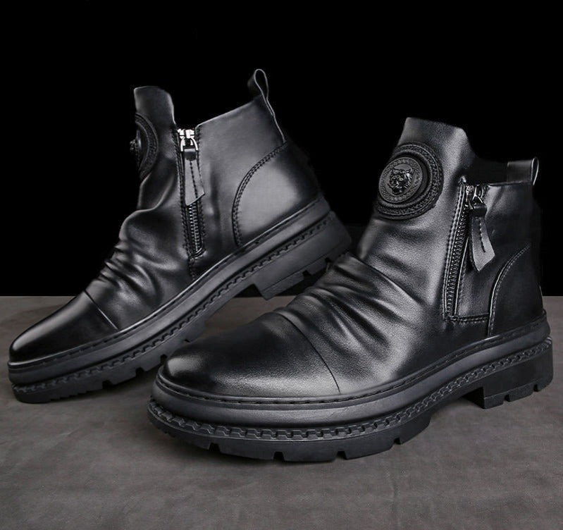 Bota Masculina de Couro Legítimo -Comfort Brutus