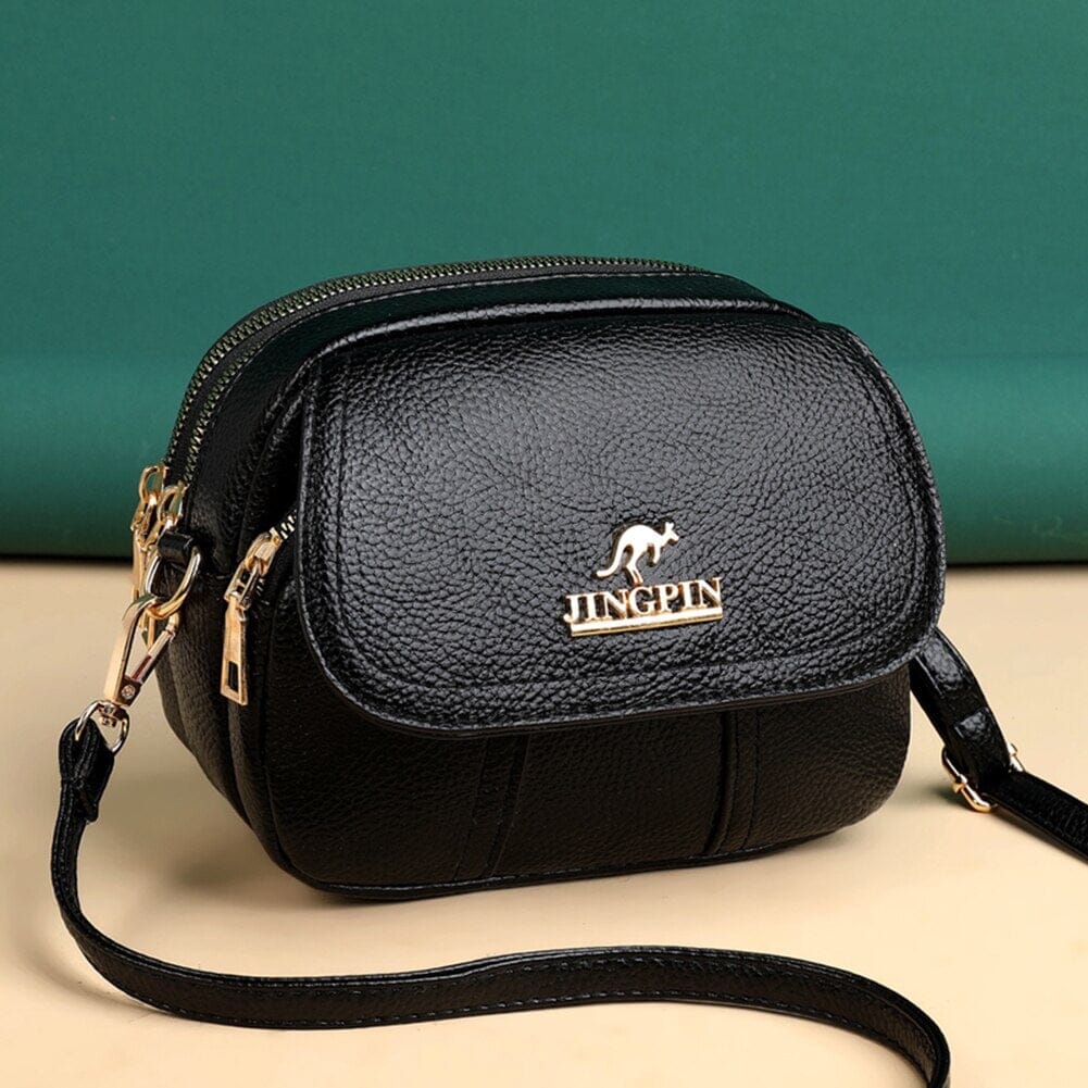 Bolsa Tranversal Feminina Pequena de Couro Legítimo Luxuosa - Mini Lovely