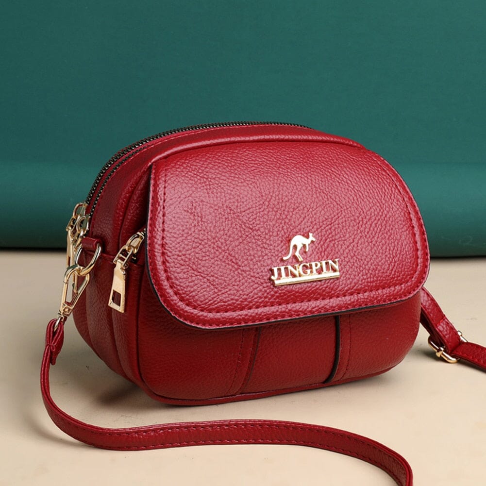 Bolsa Tranversal Feminina Pequena de Couro Legítimo Luxuosa - Mini Lovely
