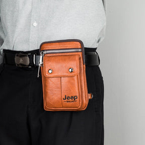 Bolsa Polchete Masculina de Couro Legítimo JEEP - UrbanCou