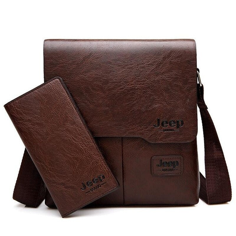 Bolsa de Lado+Carteira de Couro - Jeep Bulue