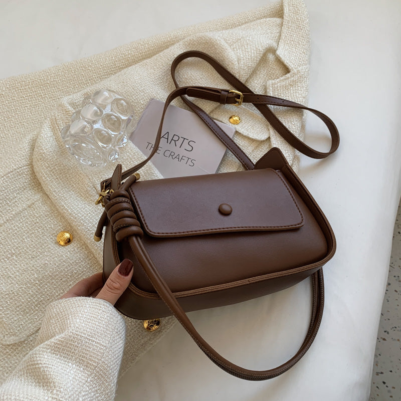 Bolsa de Couro Legítimo Feminina Transversal Pequena - Paris