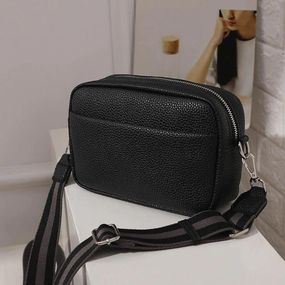 Bolsa Feminina de Couro Legítimo Transversal - Elitebag