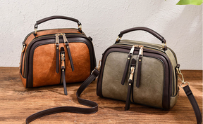 Bolsa Feminina de couro legítimo de dupla alça - Modern Vintage
