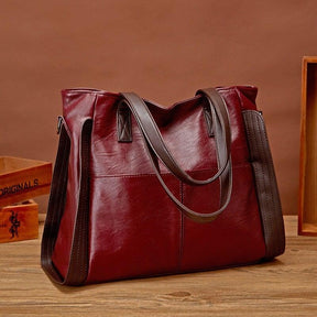 Bolsa de Couro Legítimo Feminina Clássica - Sofia Vintage Girl
