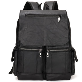Mochila Masculina de Couro Legítimo - Travel Bag
