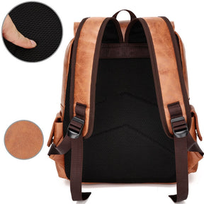 Mochila Masculina de Couro Legítimo - Travel Bag
