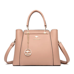 Bolsa Feminina de Couro Legítimo Transversal Luxuosa - Golden Style