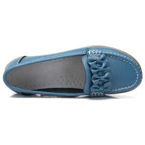 Mocassim Feminino Tratorado de Couro Legítimo - Sophie