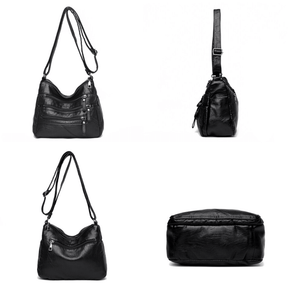Bolsa Feminina de Couro Legítimo Transversal - Letícia