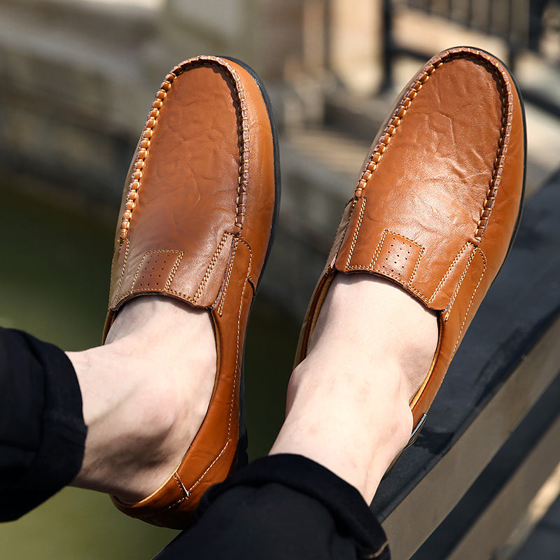 Mocassim Masculino de Couro Genuíno - Duratta